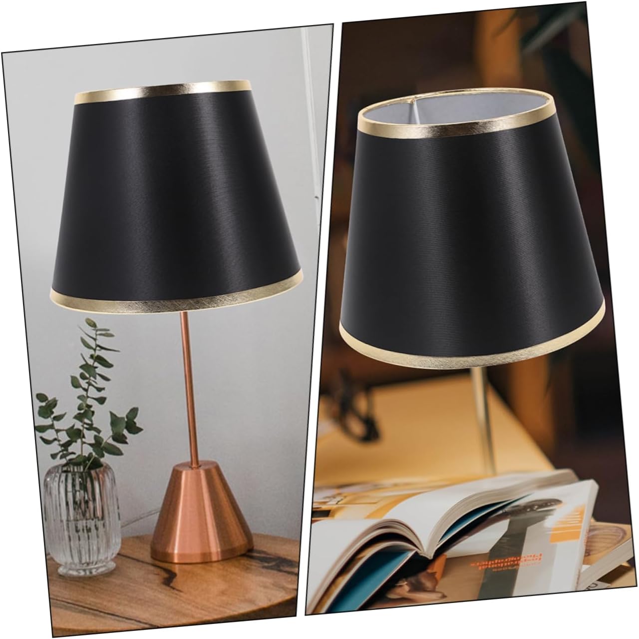 Socket Round Lampshade Desk Lamp Shade Cover Vintage Style Lampshade for Home