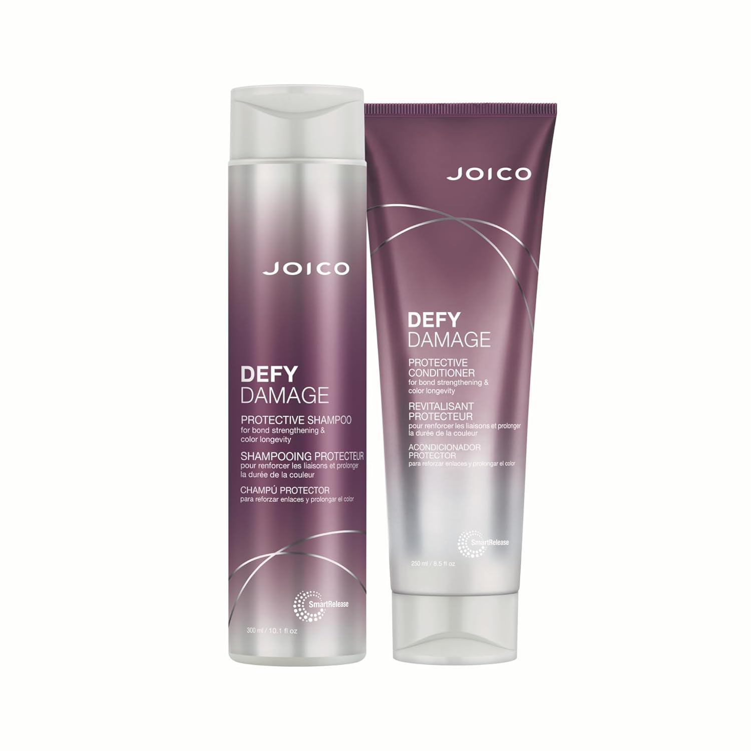 Joico Defy Damage Protective Shampoo & Conditioner | For Color-Treated Hair | Strengthen Bonds & Preserve Hair Color | With Moringa Seed Oil & Arginine