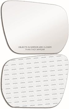 New Replacement Mirror Glass with Full Size Adhesive for 2006-2012 Suzuki Grand Vitara Passenger Side View Right RH