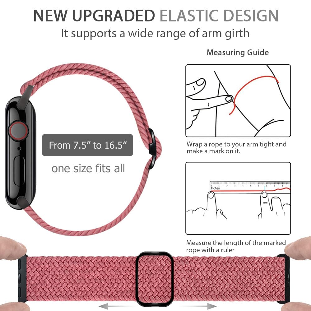 JEMACHE Arm/Ankle Band for Apple Watch 49/46/45/44mm iWatch Series Ultra 10 9 8 7 6 5 4 SE Strap - Image 4