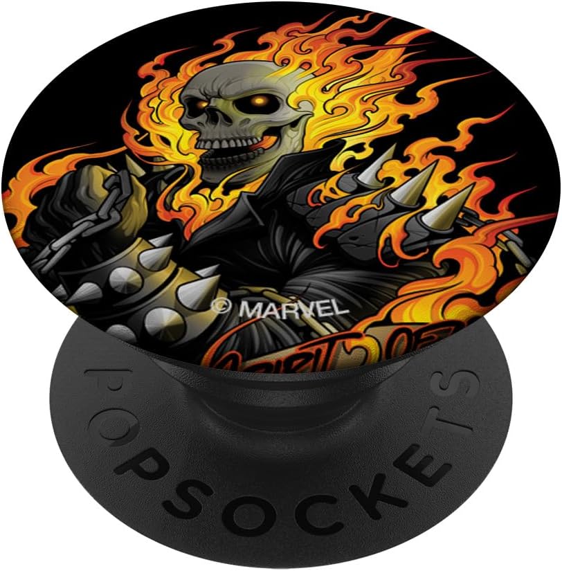 Marvel Ghost Rider Spirit of Vengeance Flaming Skull PopSockets PopGrip for MagSafe