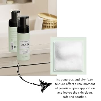 Lierac Demaquillant Deep Cleansing Foam - Foam Cleanser for Face, Purifies, Soothes, Gentle Face Wash for All Skin Types - 150ml Pump