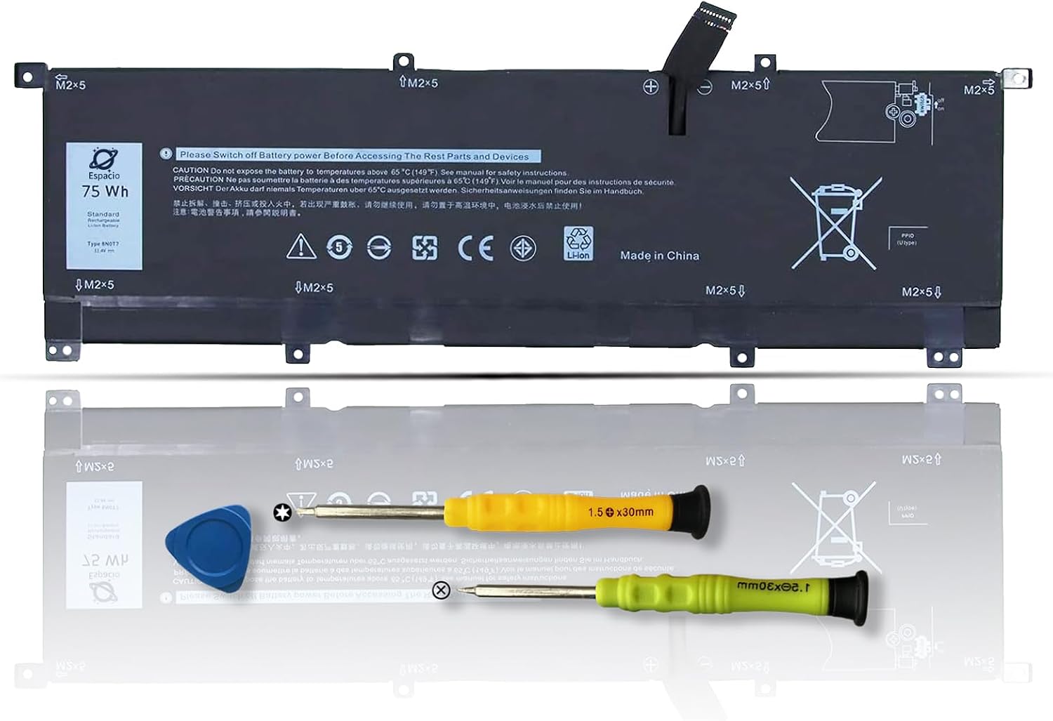 Bateria 8n0t7 Para Dell Xps 15 9575 P73f001 | Cuotas sin interés