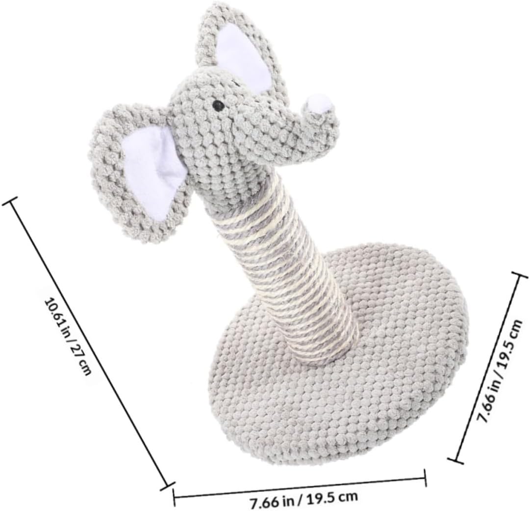 Balacoo 2pcs Small Elephant and Zebra Sisal Cat Scratching Posts Kitten Climbing Frame Indoor Wear-Resistant Vertical Cat Claw Scratcher for Household