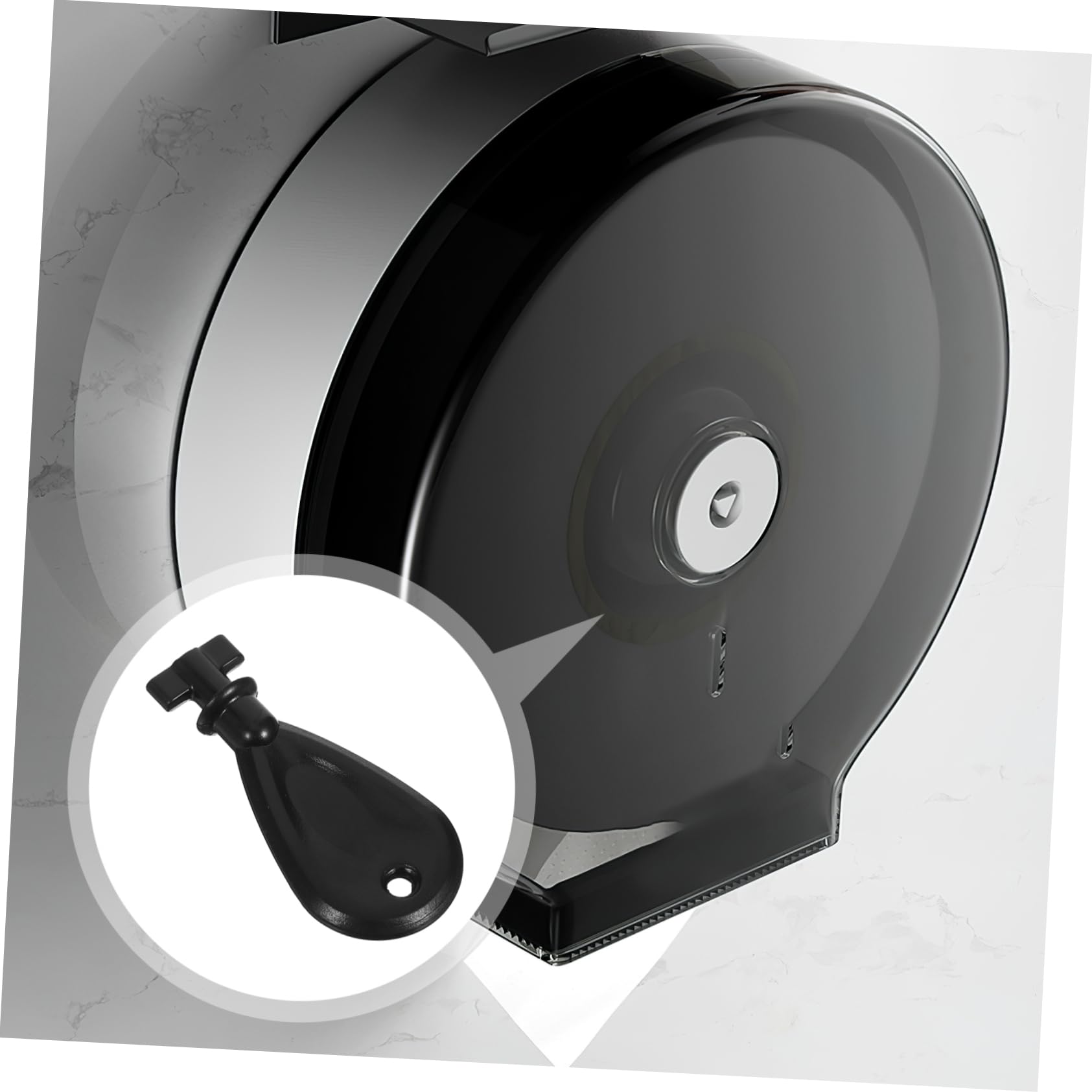 Anneome Chiave in Materiale Abs Nero per Dispenser di Carta Igienica e Asciugamani Versatile e Comoda per Uso Commerciale e Ristoranti