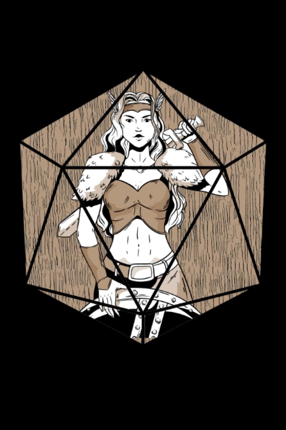 Doncella Escudera Nórdica D20 - Cuaderno De Mitología Nórdica: Cuaderno DIN A5 (6x9) para entusiastas de los juegos de rol y fanáticos de los juegos ... y días de la semana para la función de diario