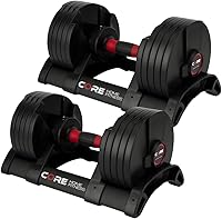 Vista 1 de Core Fitness® Adjustable Dumbbell Weight Set by Affordable Dumbbells