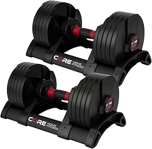 Core Fitness Adjustable Dumbbell Weight Set