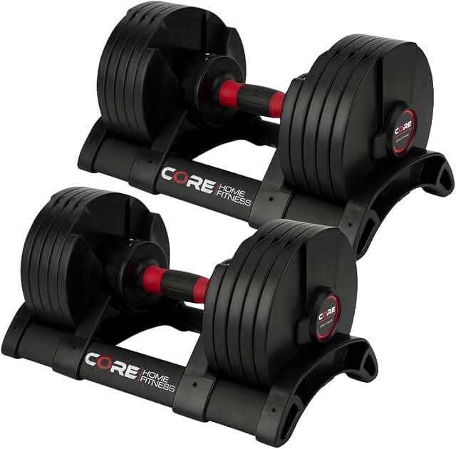 CORE FITNESS Adjustable Dumbbell Weight Set