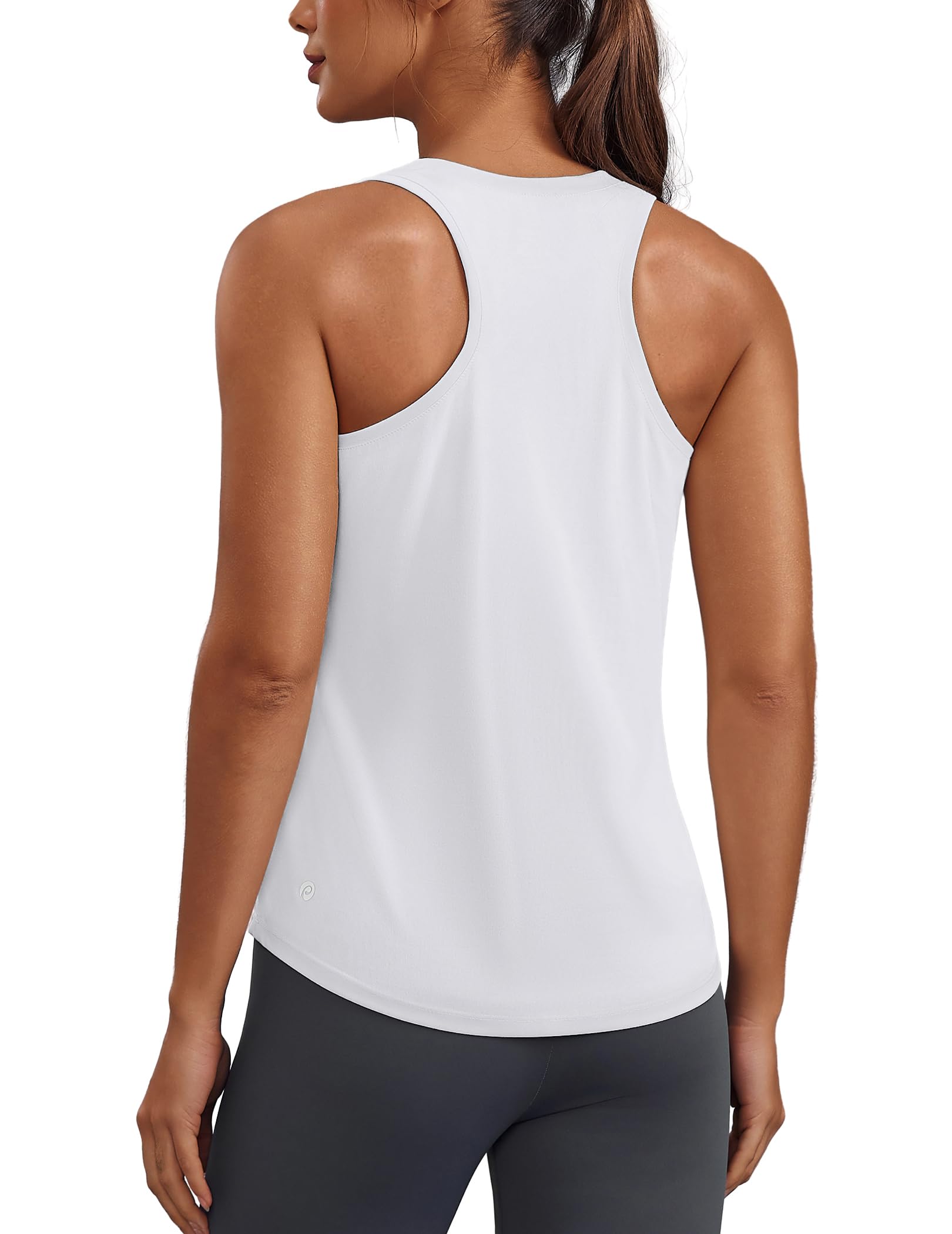 PINSPARK Soft Racerback Tank Tops for Women UPF 50+ Quick Dry Workout Tops