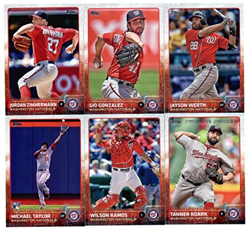 2015 Topps Baseball Cards Washington Nationals Team Set (Series 1- 12 Cards) Including Jayson Werth, Tanner Roark, Jordan Zimmermann, Gio Gonzalez, Wilson Ramos, Doug Fister, Michael Taylor Team Card, Bryce Harper, Anthony Rendon, Ryan Zimmerman, Dan