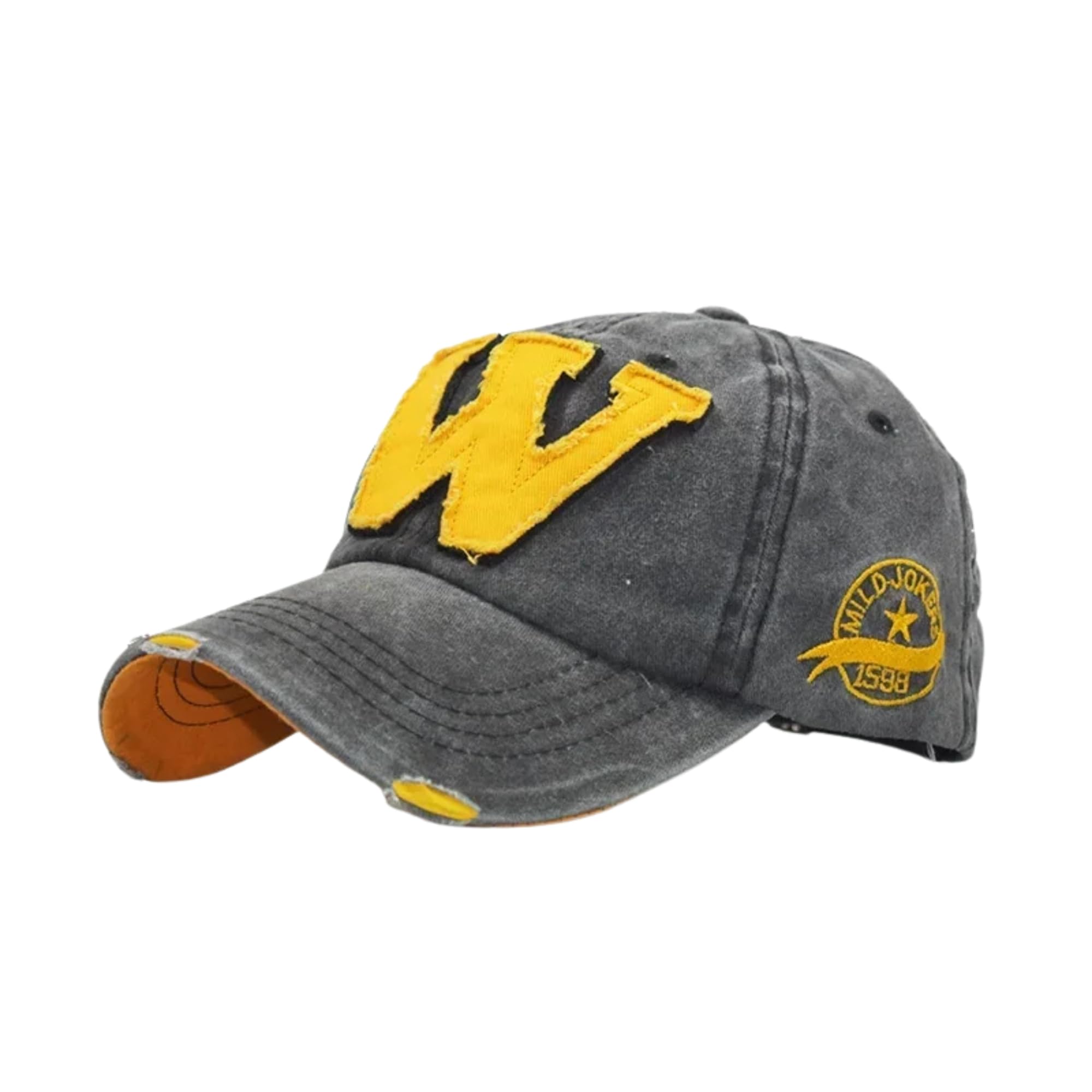 JAMONTW Cap Baseball Cap Men hat Base Ball Embroidered Vintage Style hat Adjustable W Letter Caps Unisex Baseball Cotton