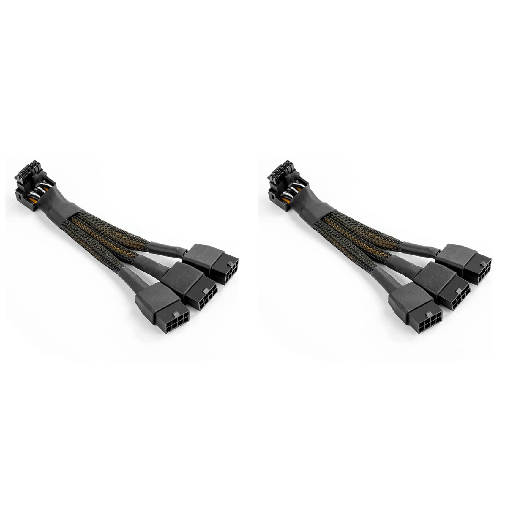 Cable GPU de 16 pines PCIe 5.0 adaptador de 90 grados en ángulo recto tipo B de 16AWG 7