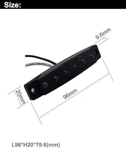 Miniatura 9 de 10 luces indicadoras laterales ámbar de 3.8 pulgadas, 6 luces LED de marcador lateral ámbar, luces superbrillantes para remolque, lente ahumada,