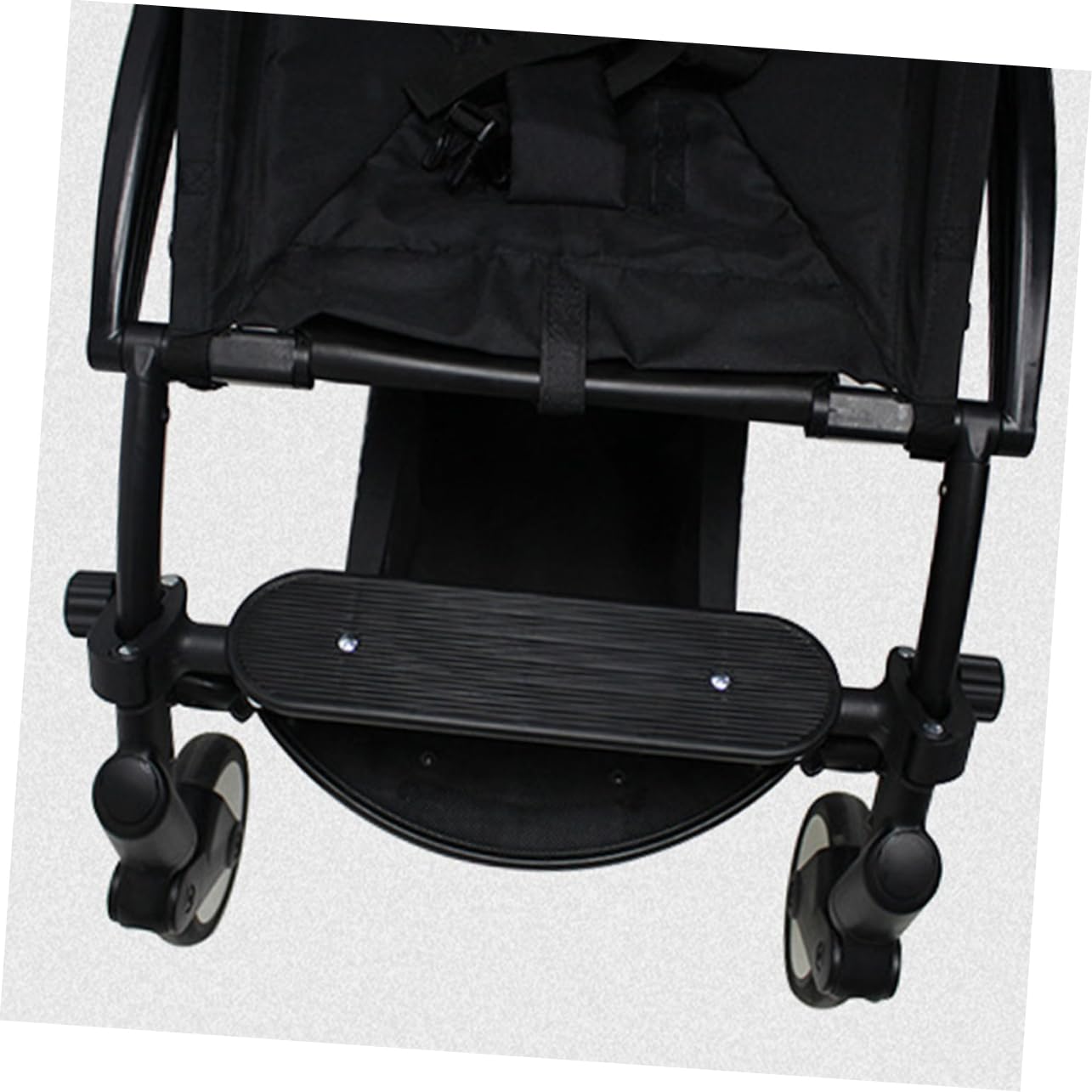 DOITOOL Reposapiés Seguro Pedal Cochecito para Ñiño Ajustable de Repuesto de Plástico Negro, Fácil de Instalar, Uso para Paseo