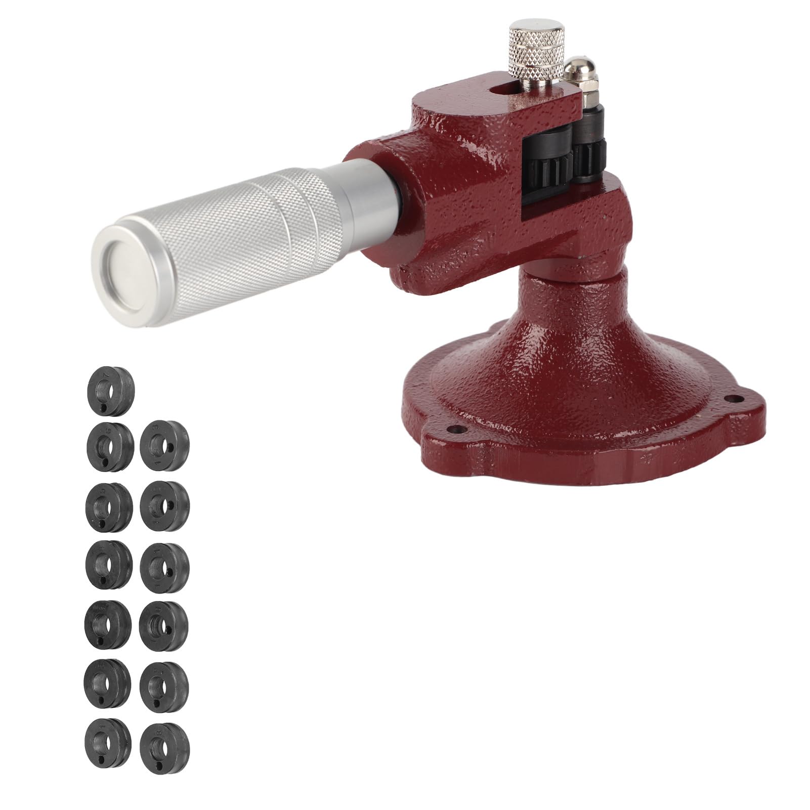 Generic Espansore per Barella per Anelli di Gioielli, Strumento in Metallo Resistente per la Creazione di Gioielli, Include 14 Rulli per L'ingrandimento degli Anelli