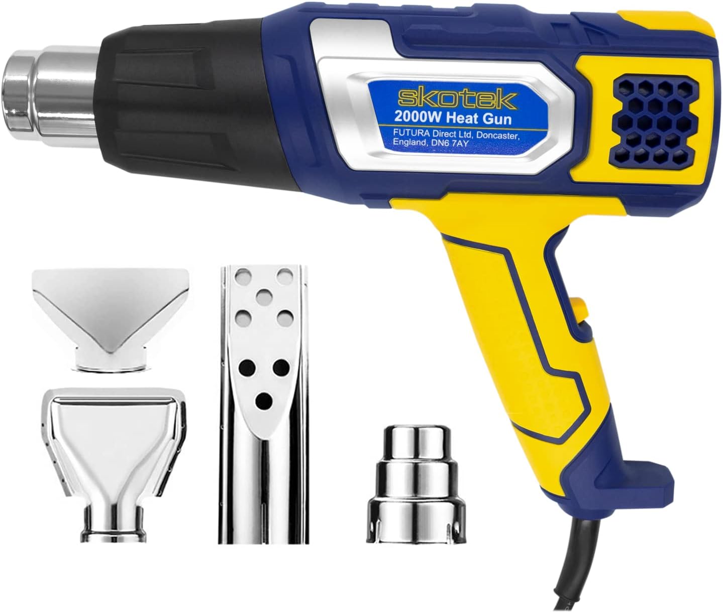 Skotek Heat Gun 2000W, Hot Air Gun Variable Temperature Control 80°C