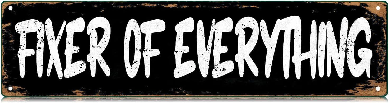 Fixer Of Everything Sign Novelty Fixer Of Everything Decor Fixer Of Everything Street Sign Wall Art Decor For Home Farmhouse Bar Cafe Man Cave 16 X 4 Inch