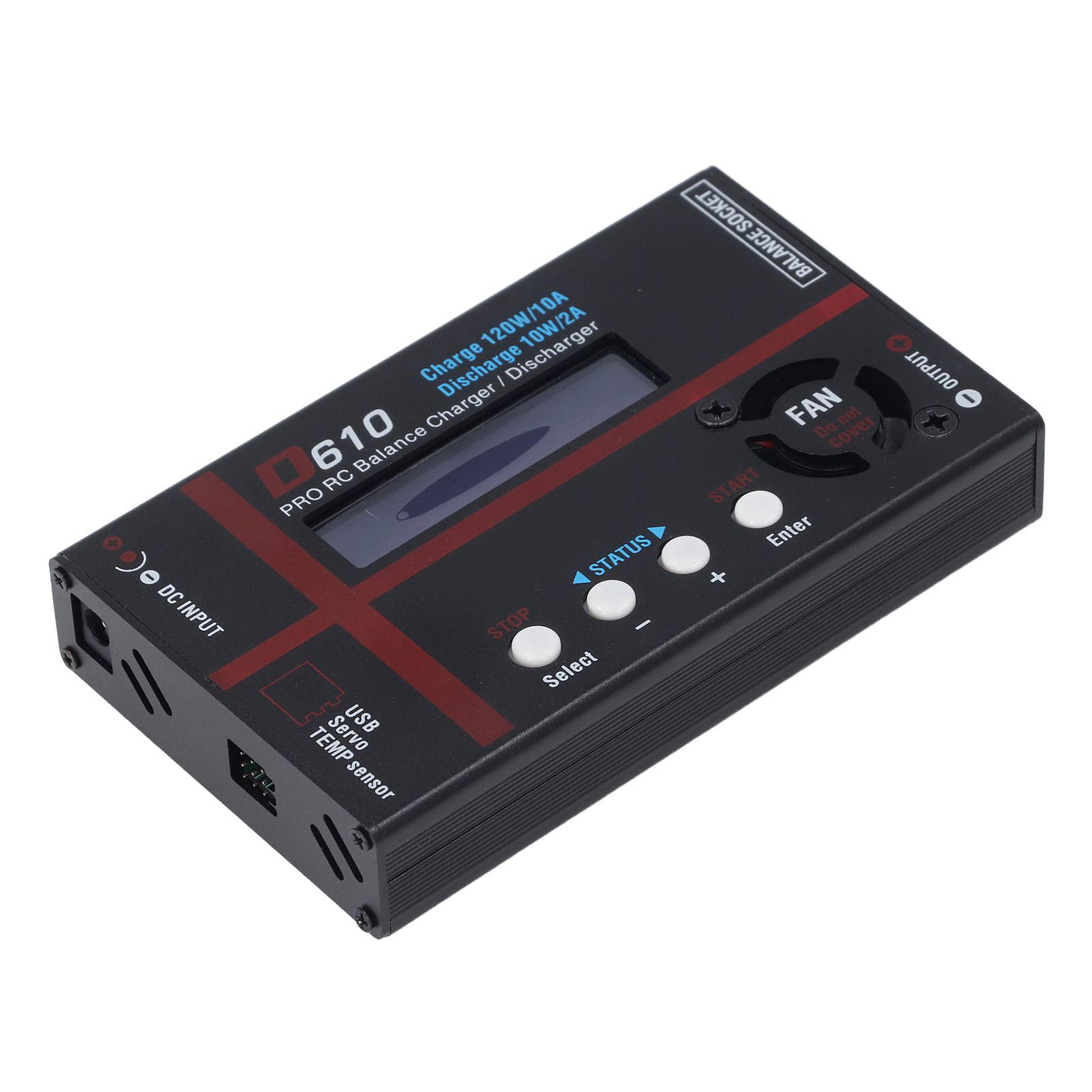 Walfront Caricabatterie/Scaricabatterie Bilanciato per Batterie RC 120W 10A – Circuito Ad Alta Potenza per Batterie Smart I, II e III con Rilevamento Automatico – LiPo 1-6S,