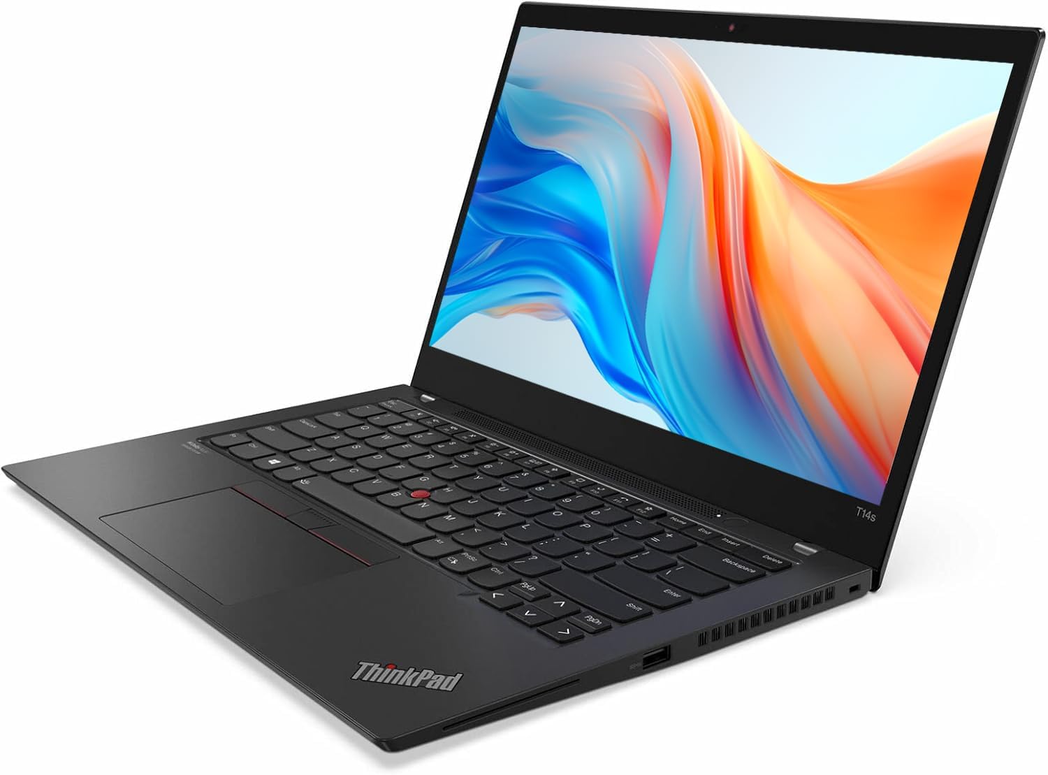 Lenovo Thinkpad T14s Gen 2 Business Laptop, 14" FHD (1920 x 1080), Intel Core i7-1165G7, 16 GB RAM, SSD da 512 GB, tastiera US QWERTY Windows 11 Pro (ricondizionato)