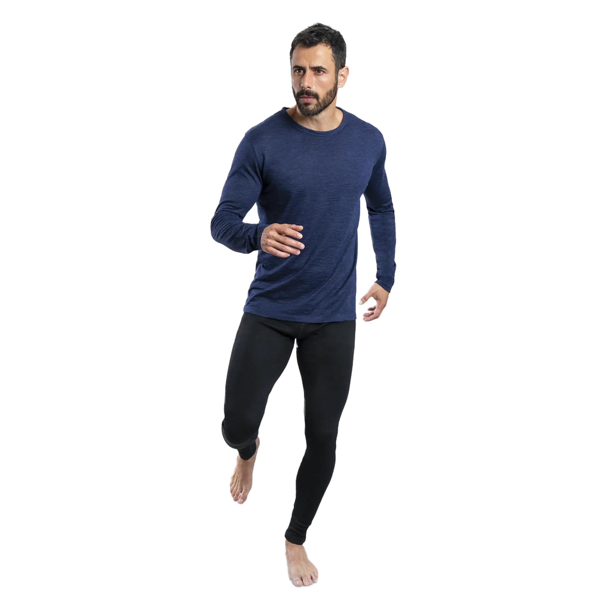 Arms of Andes Men's Alpaca Wool Long Sleeve Base Layer: 160 Ultralight