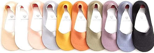 Miniatura 5 de fidragon Calcetines invisibles para mujer, de corte bajo, invisibles para zapatos planos y de vestir, calcetines con agarre antideslizante en el
