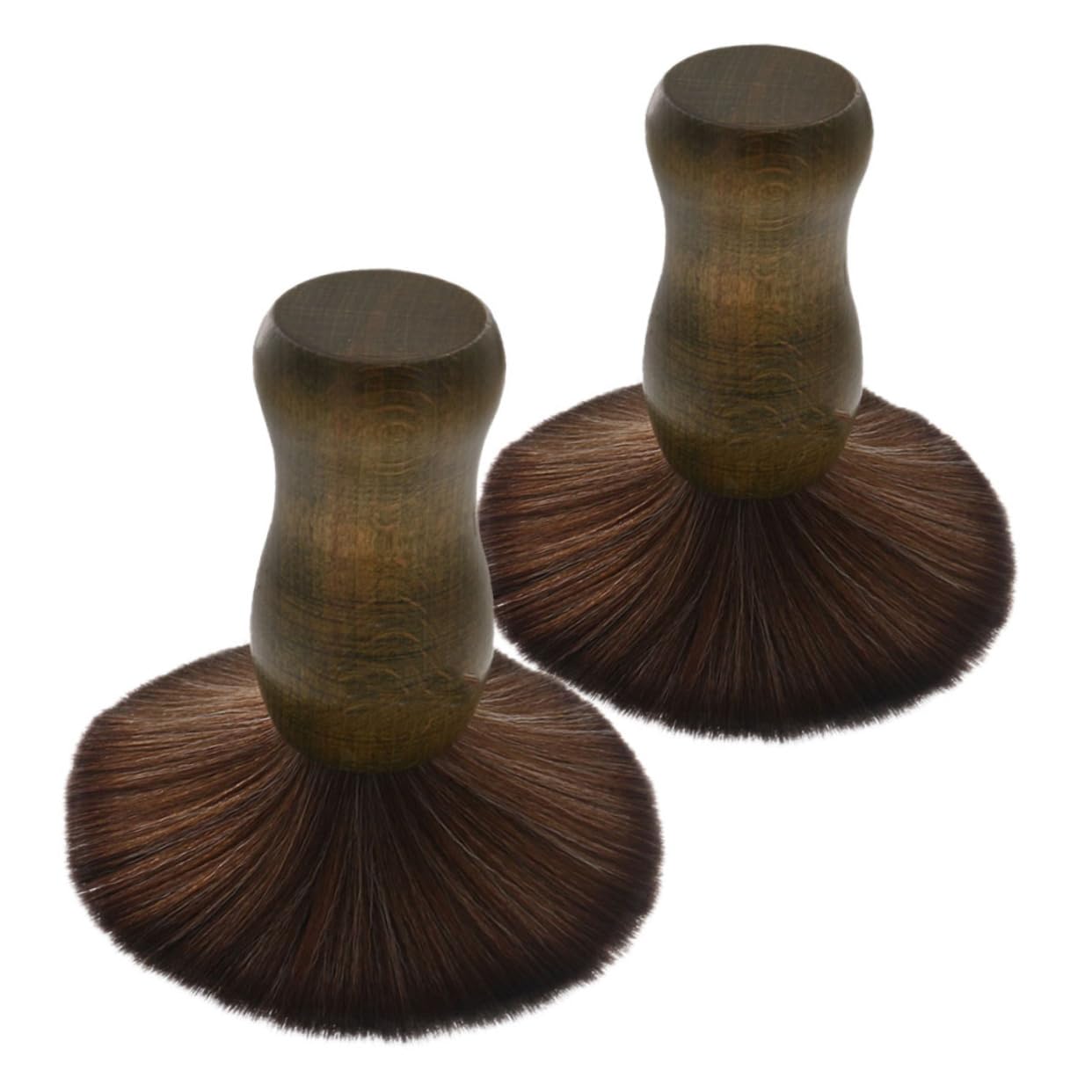 Spazzola per Pulizia Vinile Antistatica Manico in Legno 2 Pezzi | Set 2 Pezzi, Setole Morbide per Polvere e Precisione, per Disco e Puntina del Giradischi