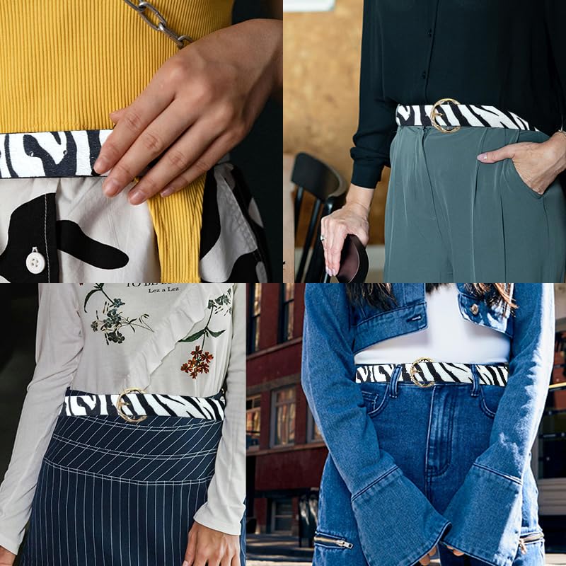 Zebra Leopard Print Waist Belt for Women - Wide Leopard Zebra Belt for Pants & Jeans4