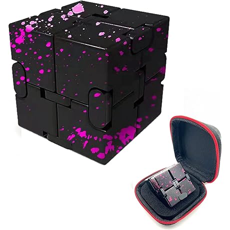 Infinity Cube in Mesmerizing Pink: A Fidgeting Haven for the Mind and Body