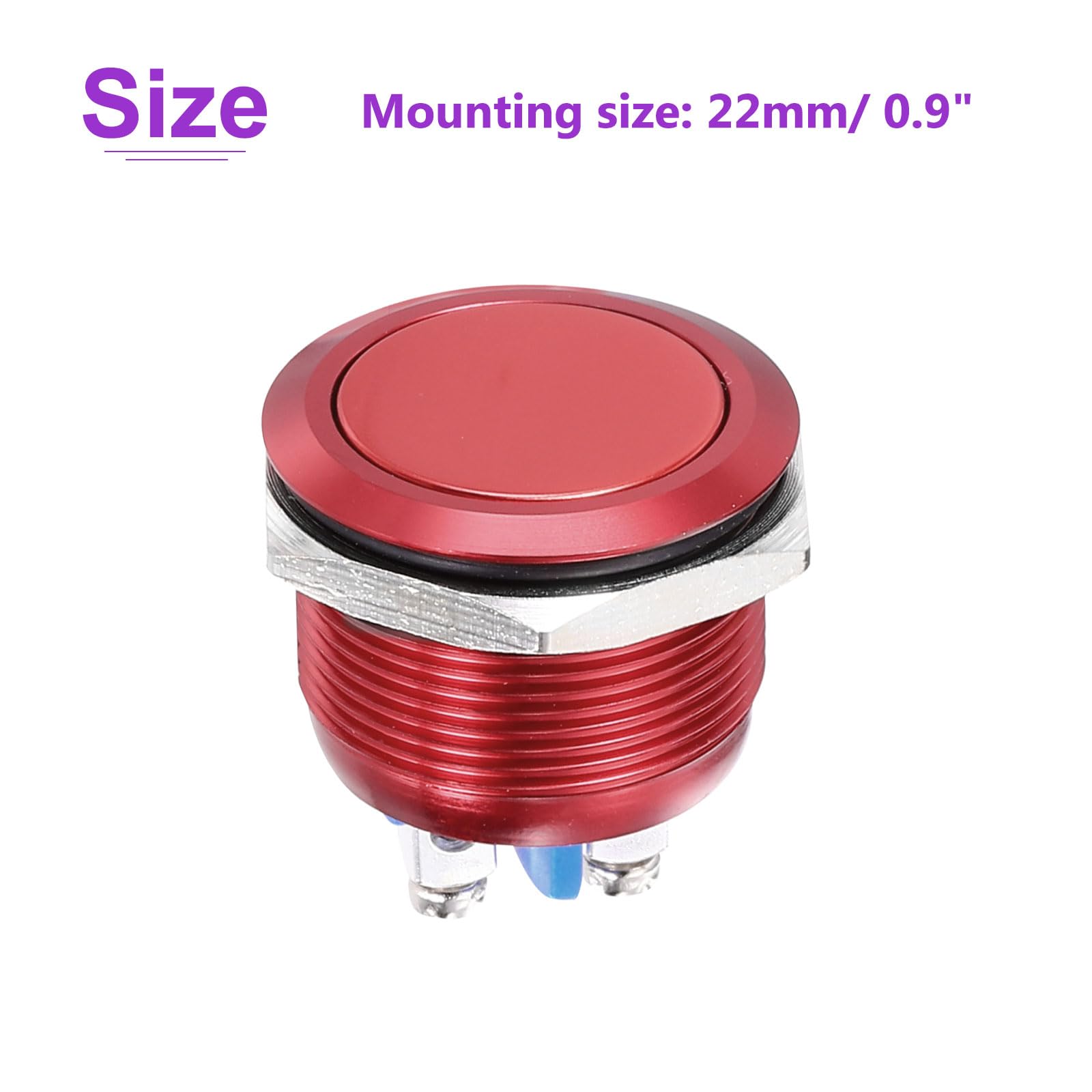 DMiotech 1 Pcs 22mm / 7/8" Push Button Switch - Image 4