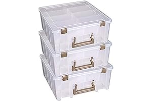 ArtBin Super Satchel Double Deep 3-Pack: Portable Art & Craft Organizers