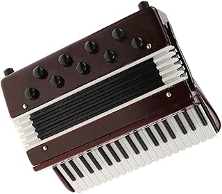 ibasenice Dollhouse Accordion Gitarre Instrument Accordion for Kids Desktop Decor Kids Accordion Toy Mini Accordion Kids Musical Instruments Accordion Model Musical Instrument Ornament Red