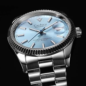 Amazon.com: CADISEN Men Automatic Watch Sapphire Luxury Mechanical