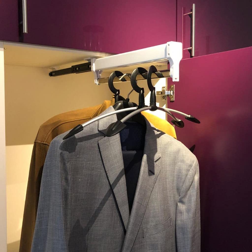corner wardrobe， Clothes Rail,Adjustable Closet Rod For Pants Clothing Storage,Wardrobe Hanger(600mm/23.6inch)