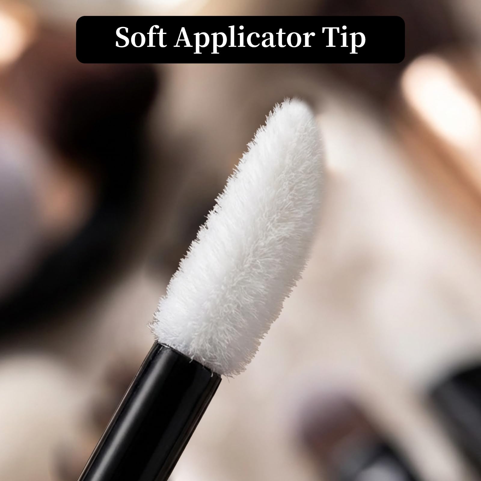 EWVVSS 800 Lippenapplikatoren Einweg mit Aufbewahrungskoffer, Lippenstift-Applikatorstäbe, fusselfrei, Lippenpinsel-Werkzeuge für Make-up-Künstler, Schönheitssalon, Kosmetik, Tests, Reise-Set (schwarz