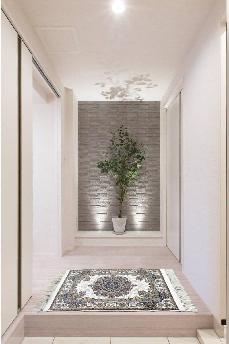 Amazon.co.jp: 100万ノット/豪華な色柄ペルシャ柄絨毯 玄関マット