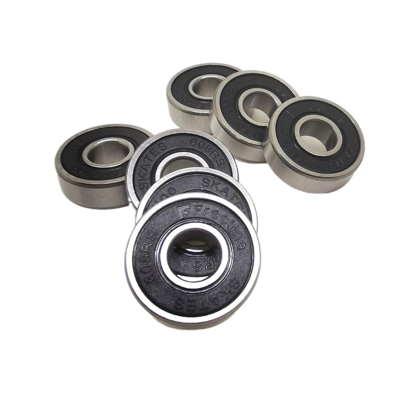 Roulement 608RS avec de bonnes performances d'étanchéité, roulement de skateboard 8 * 22 * 7 en acier, roulement silencieux for arbre de patinage à roulettes