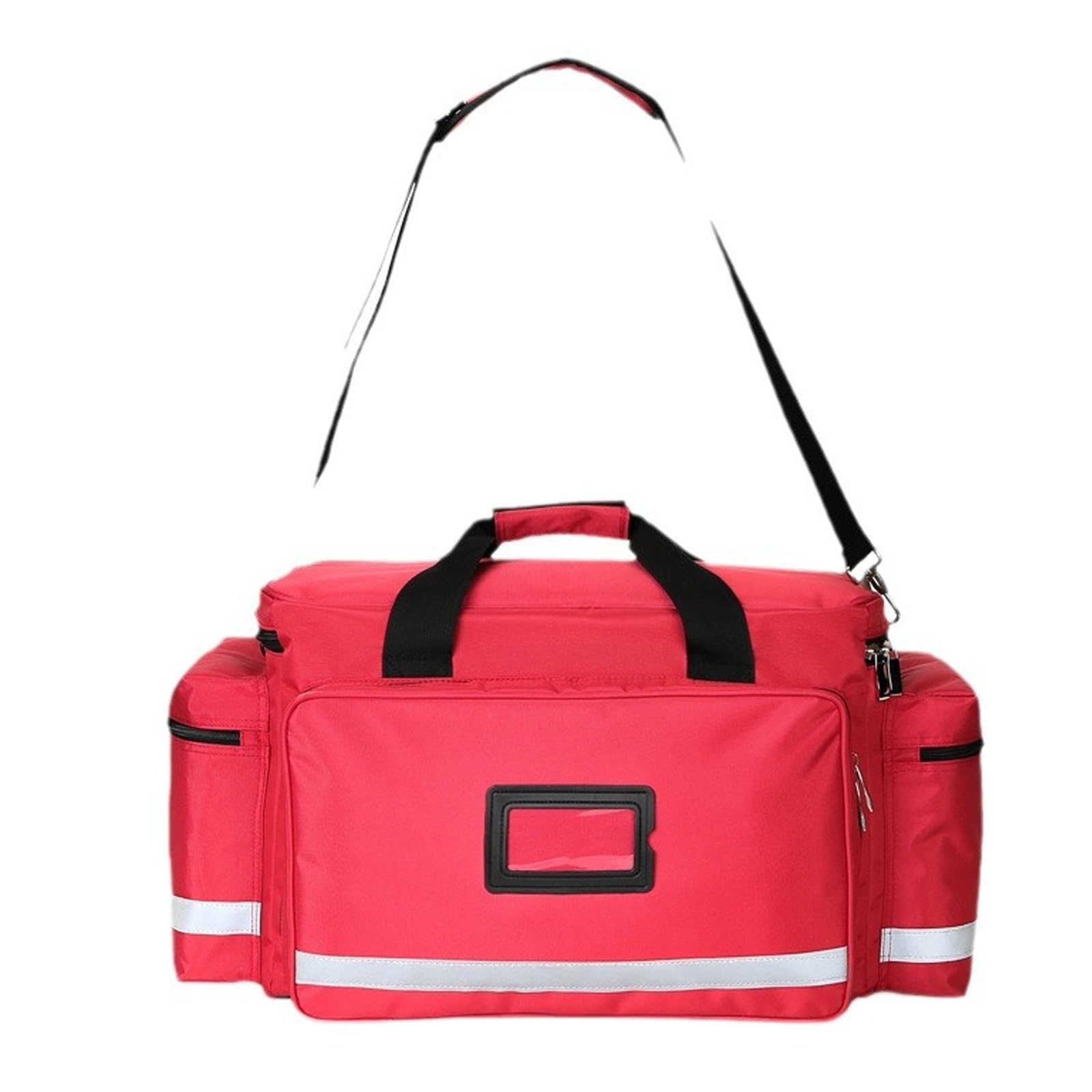 Bolsa de rescate de emergencia, bolsa de primeros auxilios con separadores interiores y ribete reflectante, fácil de almacenar para primeros auxilios, atención médica en el hogar, estudiantes de