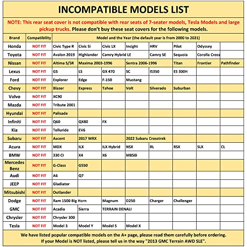 Giant Panda Upgraded Full Set Car Seat Covers Cushions Steering Wheel Cover Seat Belt Shoulder Pads Universal Fit Most 5-Seater Vehicle Car Suv Pick-Up Truck (Black+Orange) #TOP4