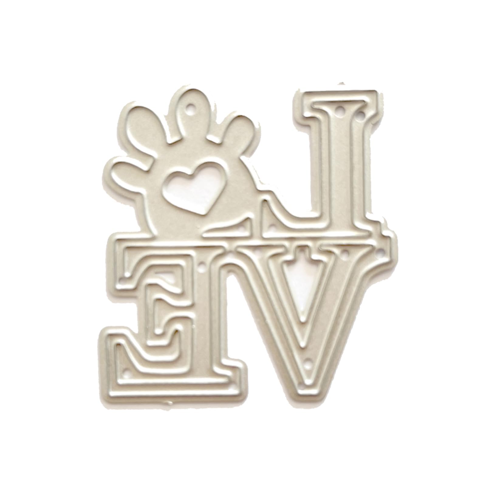 Tsophreniq Love Metal Cutting Dies Stencils for Scrapbooking Decorative Embossing Paper Cards Template Decorative Die Cuts Scrapbook Album