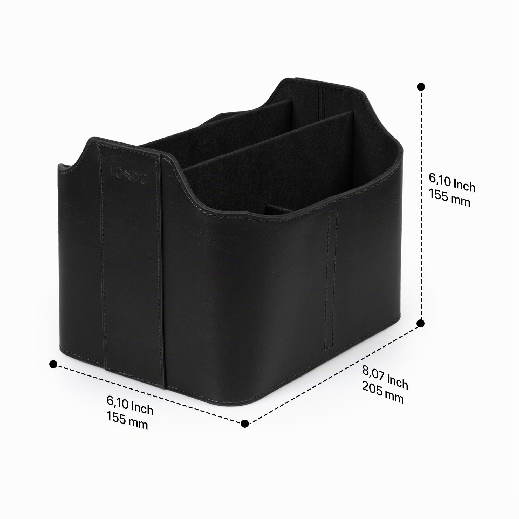 Londo Organizador y estuche para mandos a distancia con espacio para tableta, caddie, de cuero