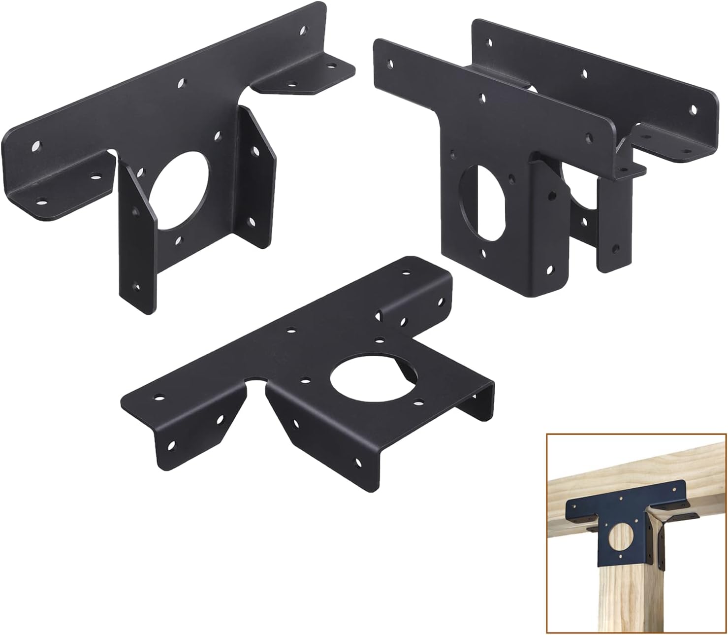 Chooglkj 4Pcs Pergola Kit Brackets Heavy Duty Pergola Corner Brackets