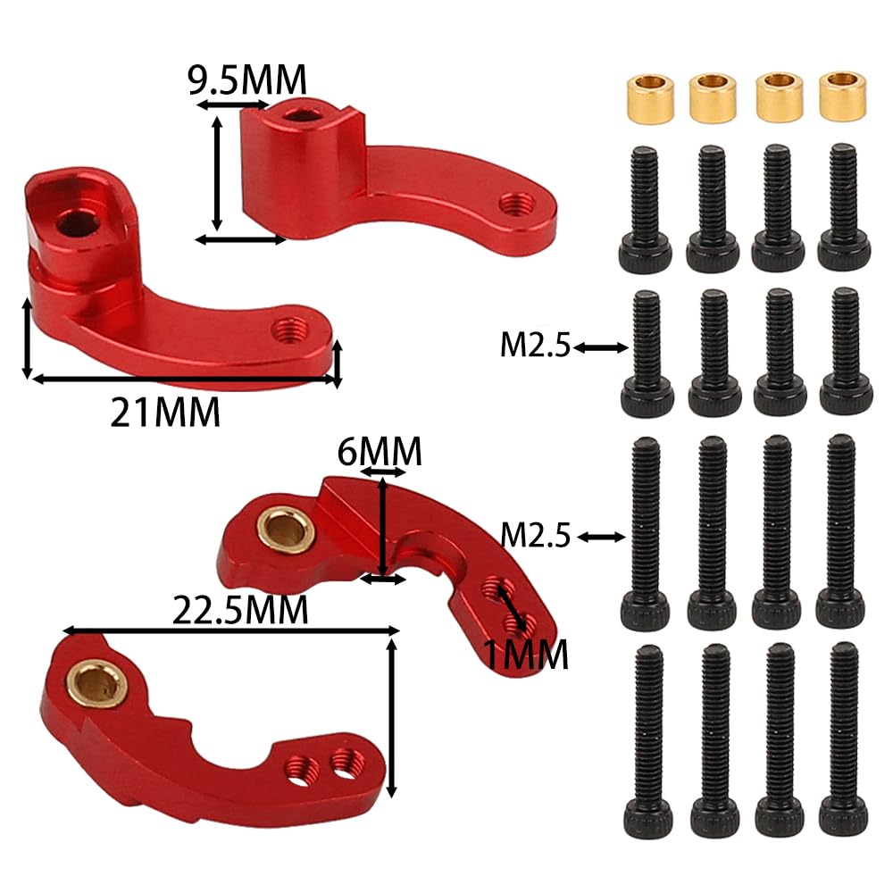 Amazon.com: RZXYLRC Shock Flex Blades CNC Aluminum for TRX4M 1/18