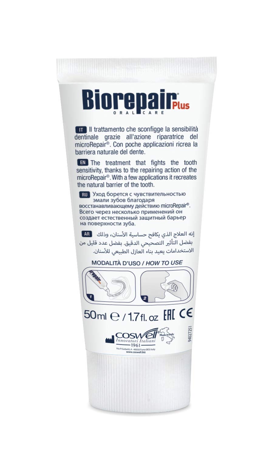 Biorepair "desensibilizzante ripara-smalto" leczenie wrażliwych zębów, 1 opakowanie (1 x 50 ml)