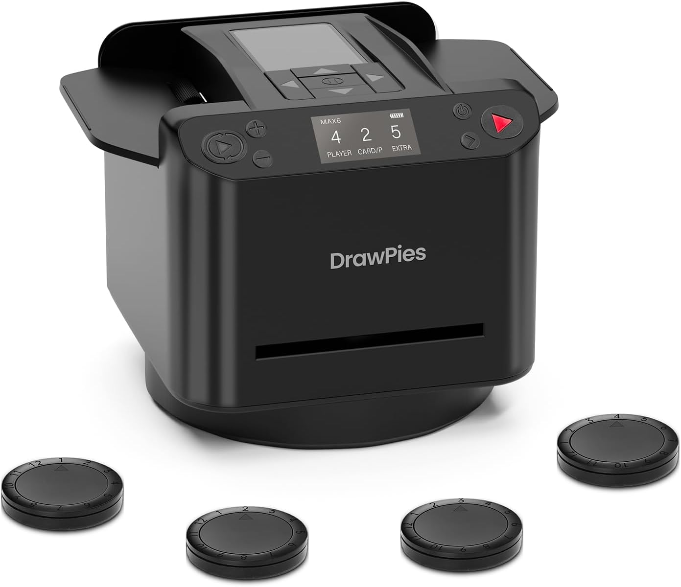 Automatic Card shuffler and Dealer 2-in-1 Machine 2026, 1-12 Player, Rotatable 360°, Remote Card Calling, Ultra Quiet, Rechargeable, for Board Games and Poker, Casino Card, UNO, Five Crowns