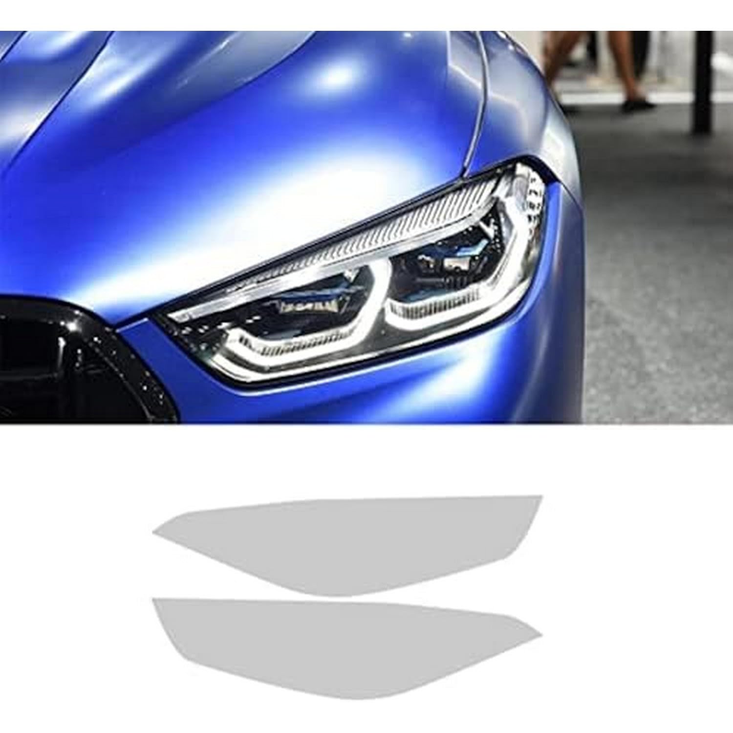 Film protection phare BMW M8 transparent autocollant TPU anti-rayure voiture