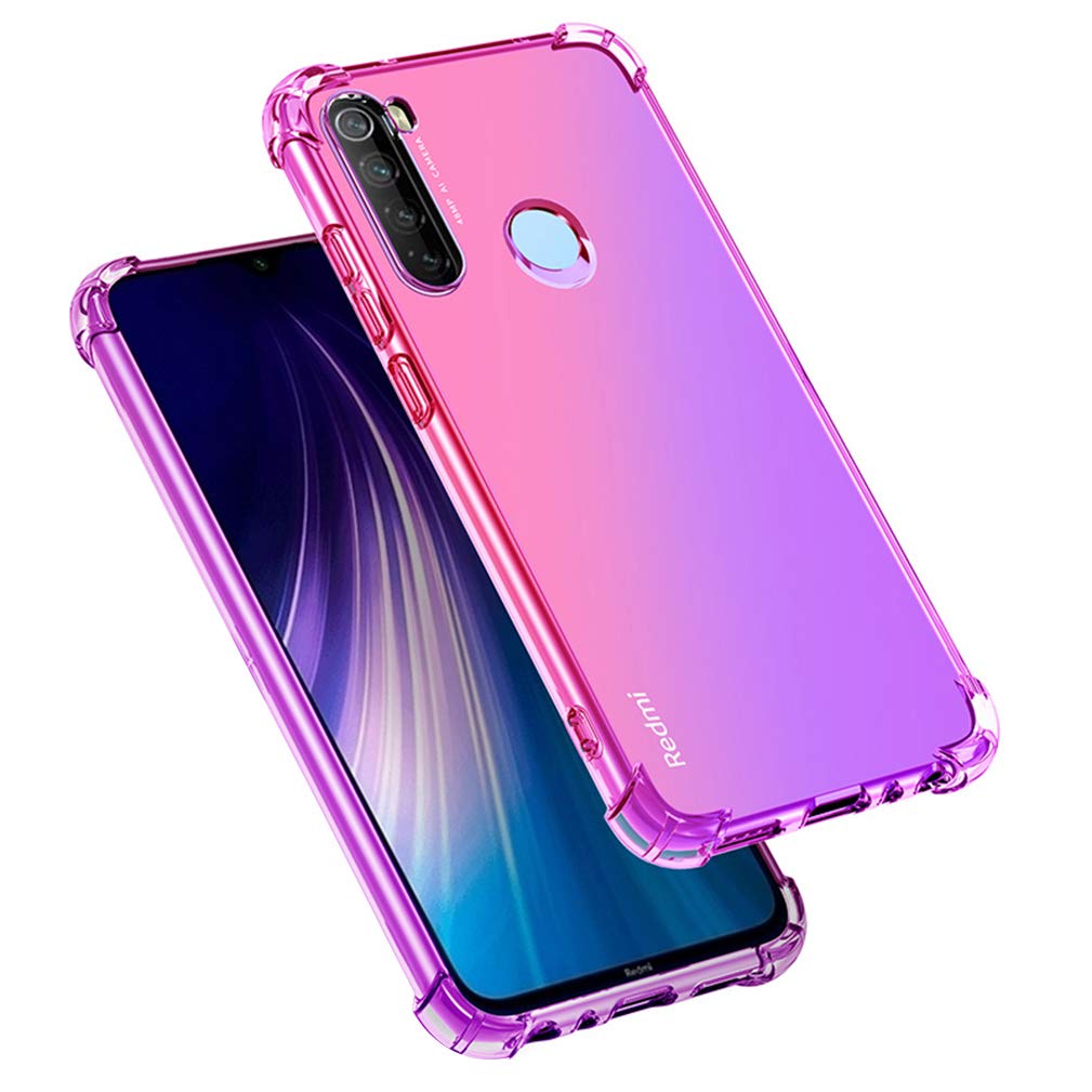 HAOYE Cover Per Xiaomi Redmi Note 14 4G, Custodia In TPU Con Effetto Gradiente Rosa/Oro, Angoli Rinforzati, Ultra Sottile E Antiscivolo