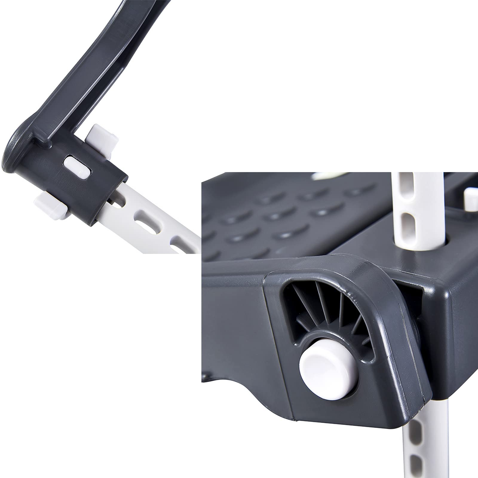 Repose-Pieds pour Enfants ou Tout-Petits compatibles avec siège Auto, Hauteur Ajustable, Accessoires de siège Auto Pliable pour Enfants,Noir