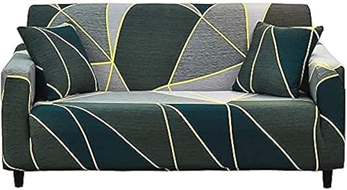Miniatura 5 de Funda de sofá estampada, funda elástica para sillón, juego de fundas de sofá con patrones para sillón acojinado de 3 plazas (SX, 3 plazas/grande de