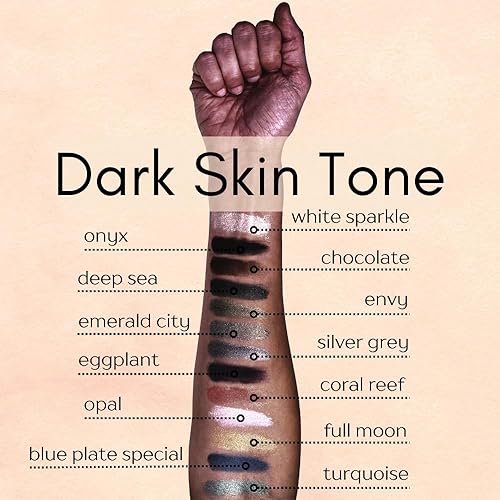 Miniatura 5 de Blue Plate Special Metallic Deep Royal Navy Purple Sombra de ojos suelta en polvo, vegano, sin talco ni parabenos